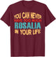 Funny Rosalia Personalised First Name Joke Item T-Shirt - T-Shirt | Maroon