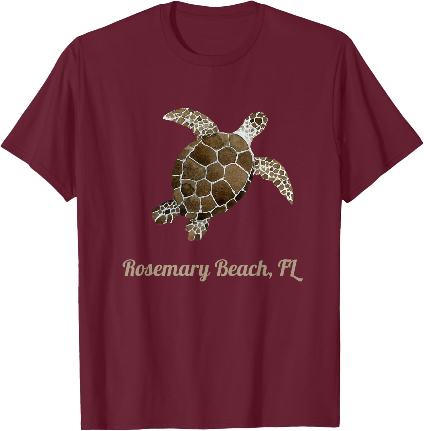Beach Rosemary, FL Marine Biology Save The Sea Turtle Women Kids T-Shirt - T-Shirt | Maroon