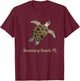 Beach Rosemary, FL Marine Biology Save The Sea Turtle Women Kids T-Shirt - T-Shirt | Maroon