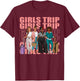 Girls Trip For Melanin Afro Black Vacation Women T-Shirt - T-Shirt | Maroon