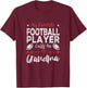 My Favorite Football Player Calls Me Grandma Football Player T-Shirt - T-Shirt | Maroon