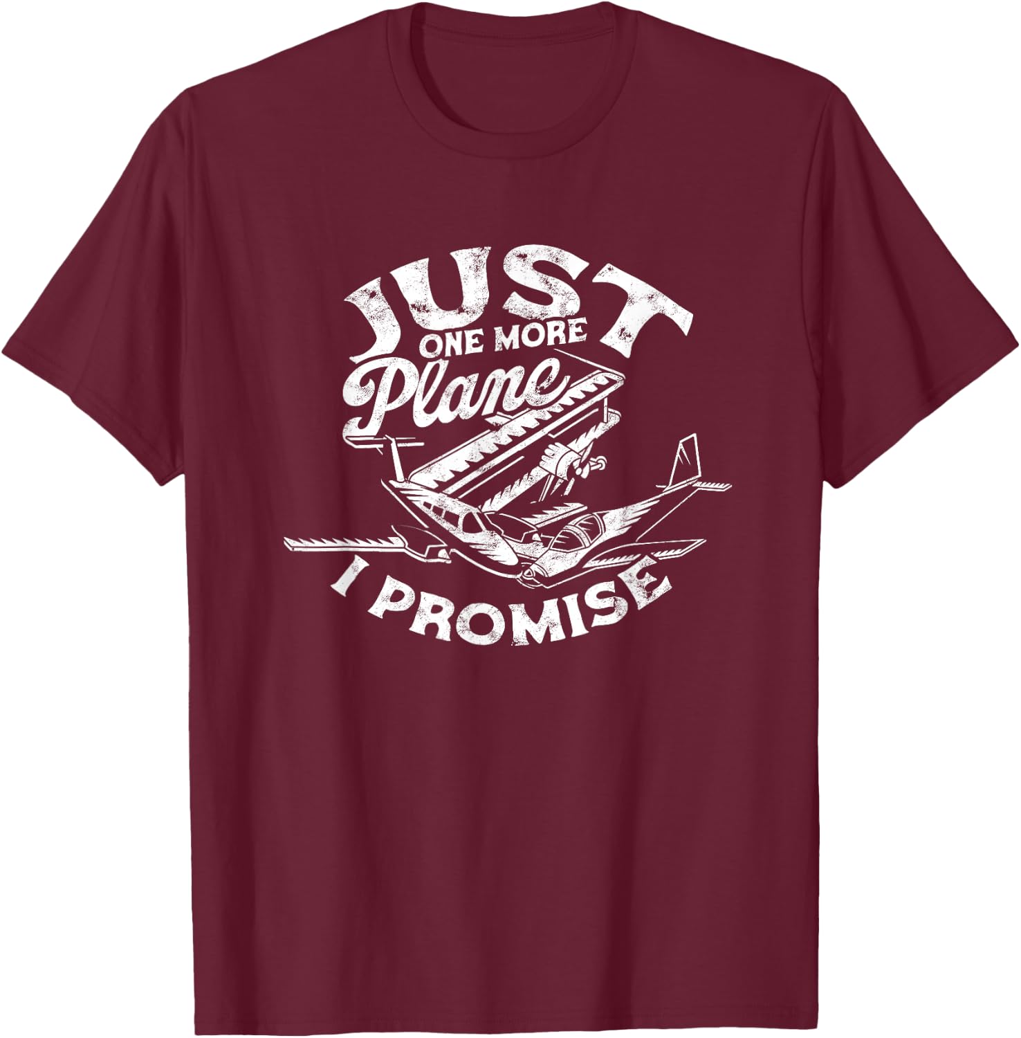 Just one more plane I promise - Airplane RC Model Pilot T-Shirt - T-Shirt | Maroon