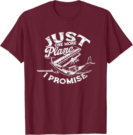 Just one more plane I promise - Airplane RC Model Pilot T-Shirt - T-Shirt | Maroon