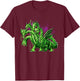 Hydra Dragon Ancient Greek Mythology Five Headed Dragon T-Shirt - T-Shirt | Maroon