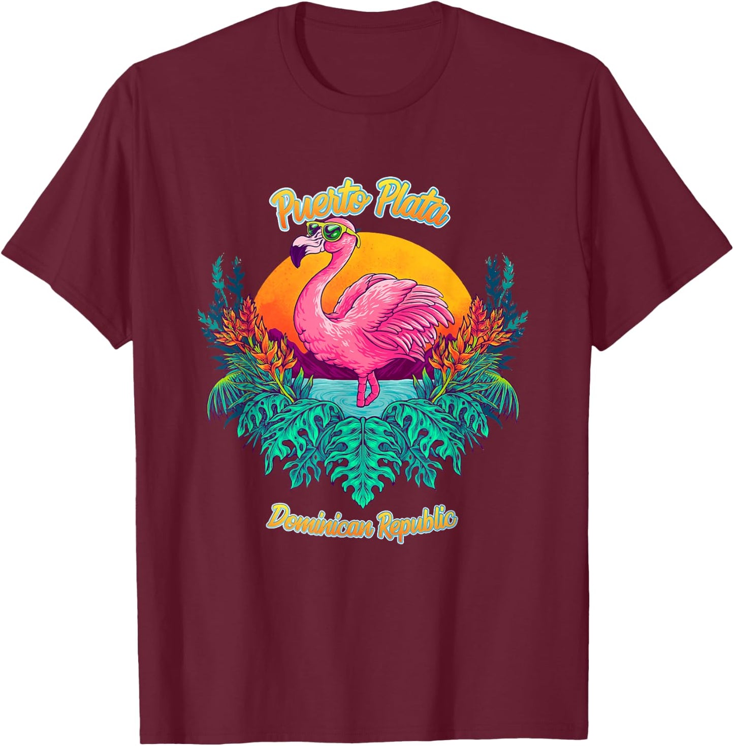 Puerto Plata Souvenir - Dominican Republic Reminder T-Shirt - T-Shirt | Maroon
