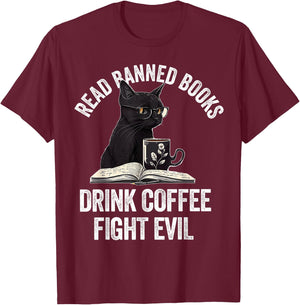 I Read Banned Books Lover BookWorm Love Banned Books T-Shirt - T-Shirt | Maroon