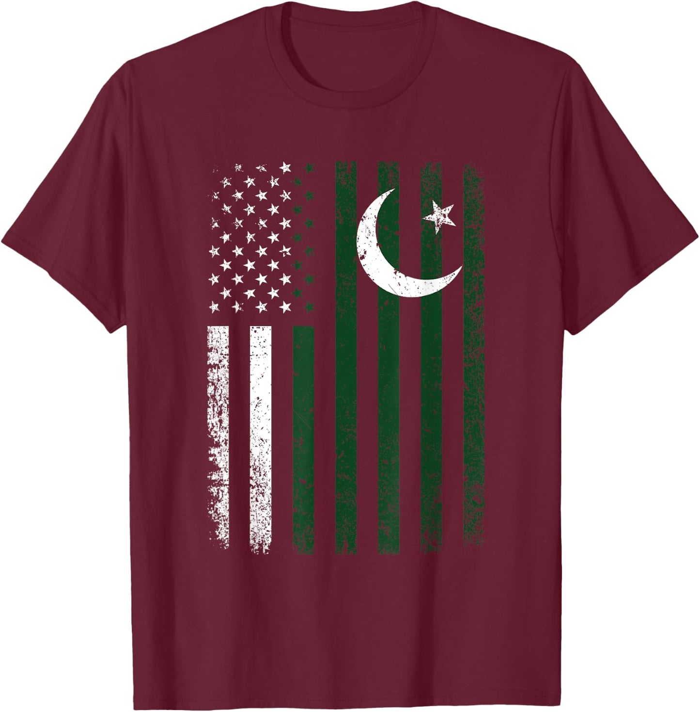 Pakistan Flag 4th of July USA Pakistani Flag Kids Men T-Shirt - T-Shirt | Maroon