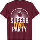 Superb Owl Party, Dad Joke, Pun, Funny Owl T-Shirt - T-Shirt | Maroon