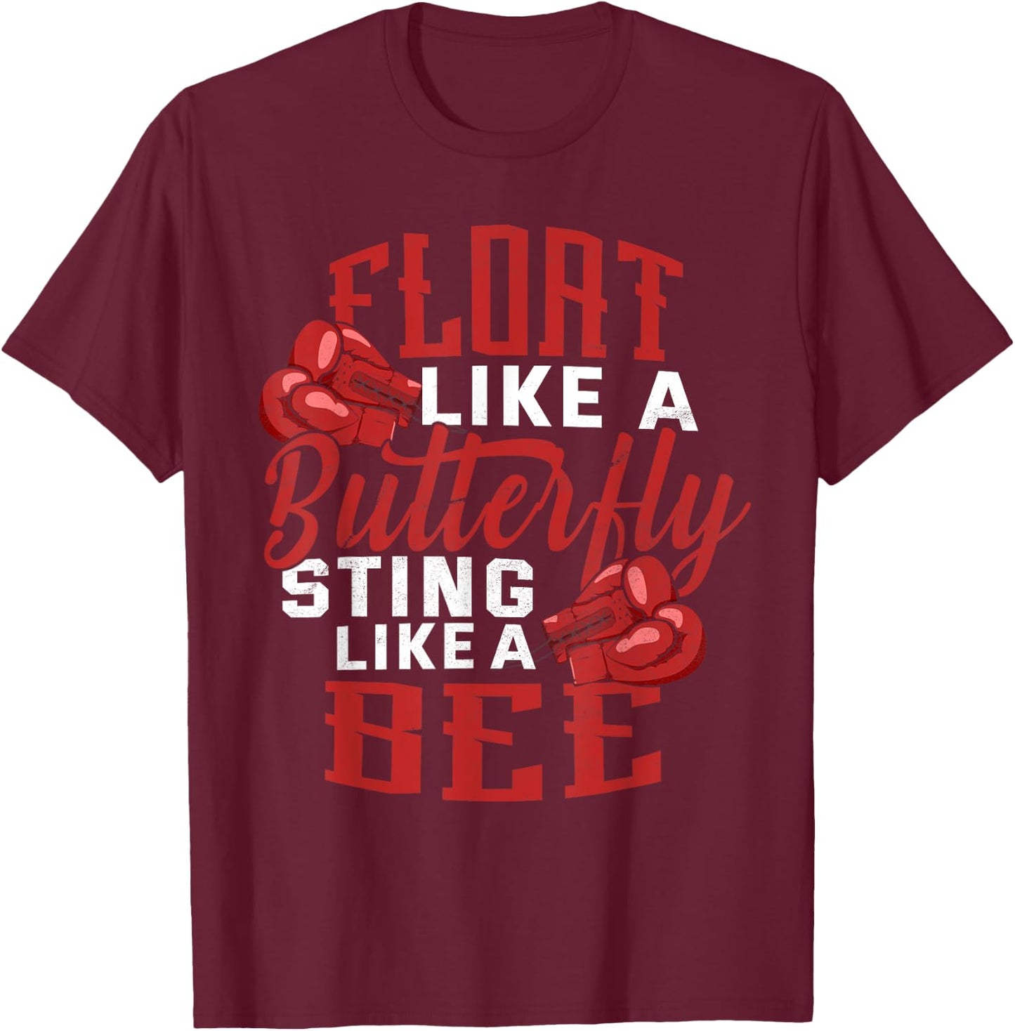 Boxing Workout Gym Boxer Champion T-Shirt - T-Shirt | Maroon