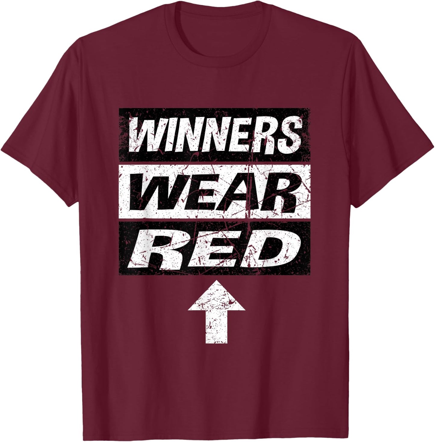 Retro Winners Wear Red Team Spirit Week Shirt Game T-Shirt - T-Shirt | Maroon