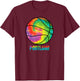 Tie Dye Portland Basketball Retro Vintage Classic Jersey T-Shirt - T-Shirt | Maroon