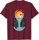 Matryoshka Jayne / Pin-up / Dots / Rockabilly Dress T-Shirt - T-Shirt | Maroon
