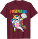 Petal Patrol Shirt Flower Girl Unicorn Girls Wedding T-Shirt - T-Shirt | Maroon