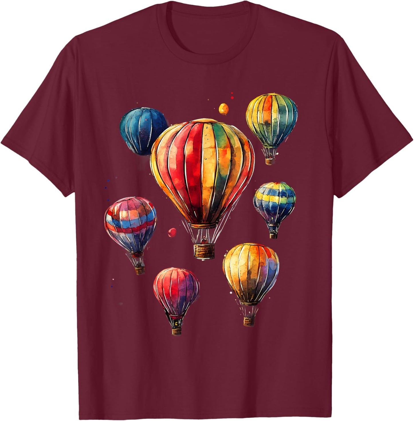 Hot Air Balloon Ride Festival Hot Air Ballooning T-Shirt - T-Shirt | Maroon