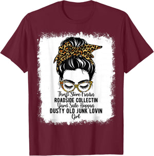 Messy Roadside Thrift Store Yard Sale Old Junk Lover T-Shirt - T-Shirt | Maroon