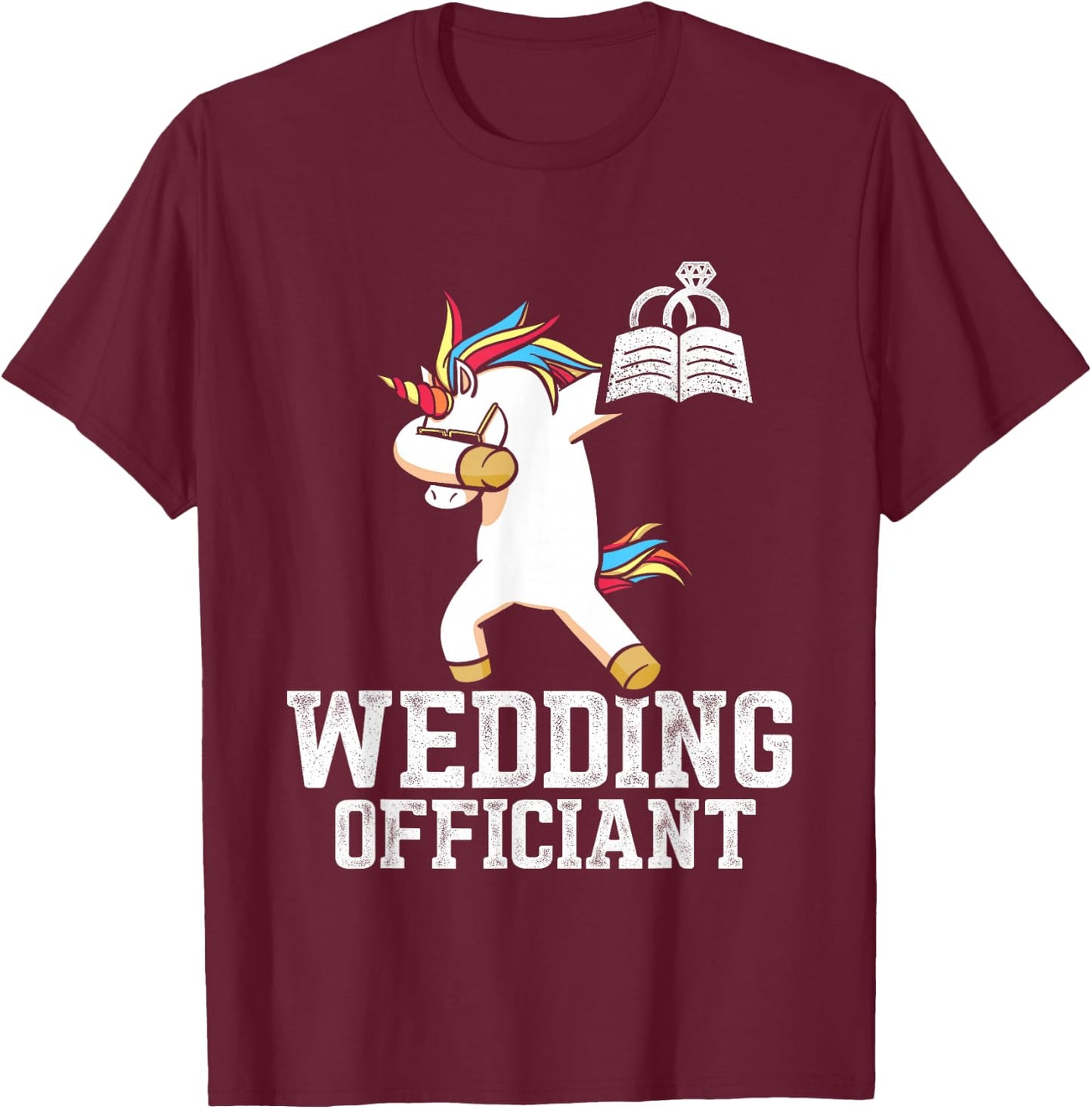 Wedding Officiant US Arts Internet Ordained Minister Gift T-Shirt - T-Shirt | Maroon