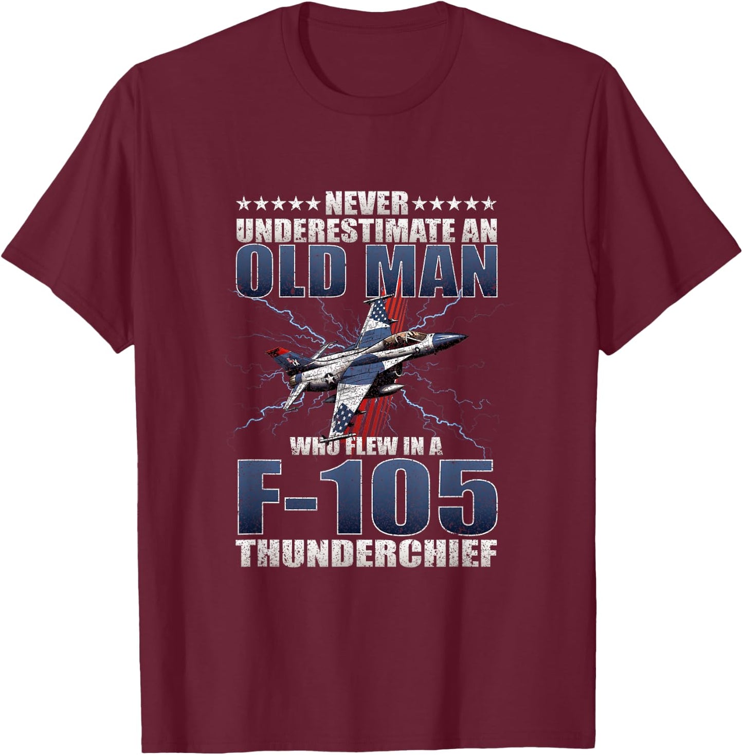 Republic F-105 Thunderchief f105 jet f-105d f 105 thud pilot T-Shirt - T-Shirt | Maroon