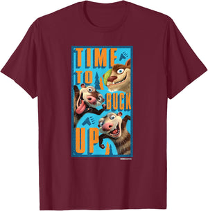The Ice Age Adventures of Buck Wild Time to Buck Up T-Shirt - T-Shirt | Maroon