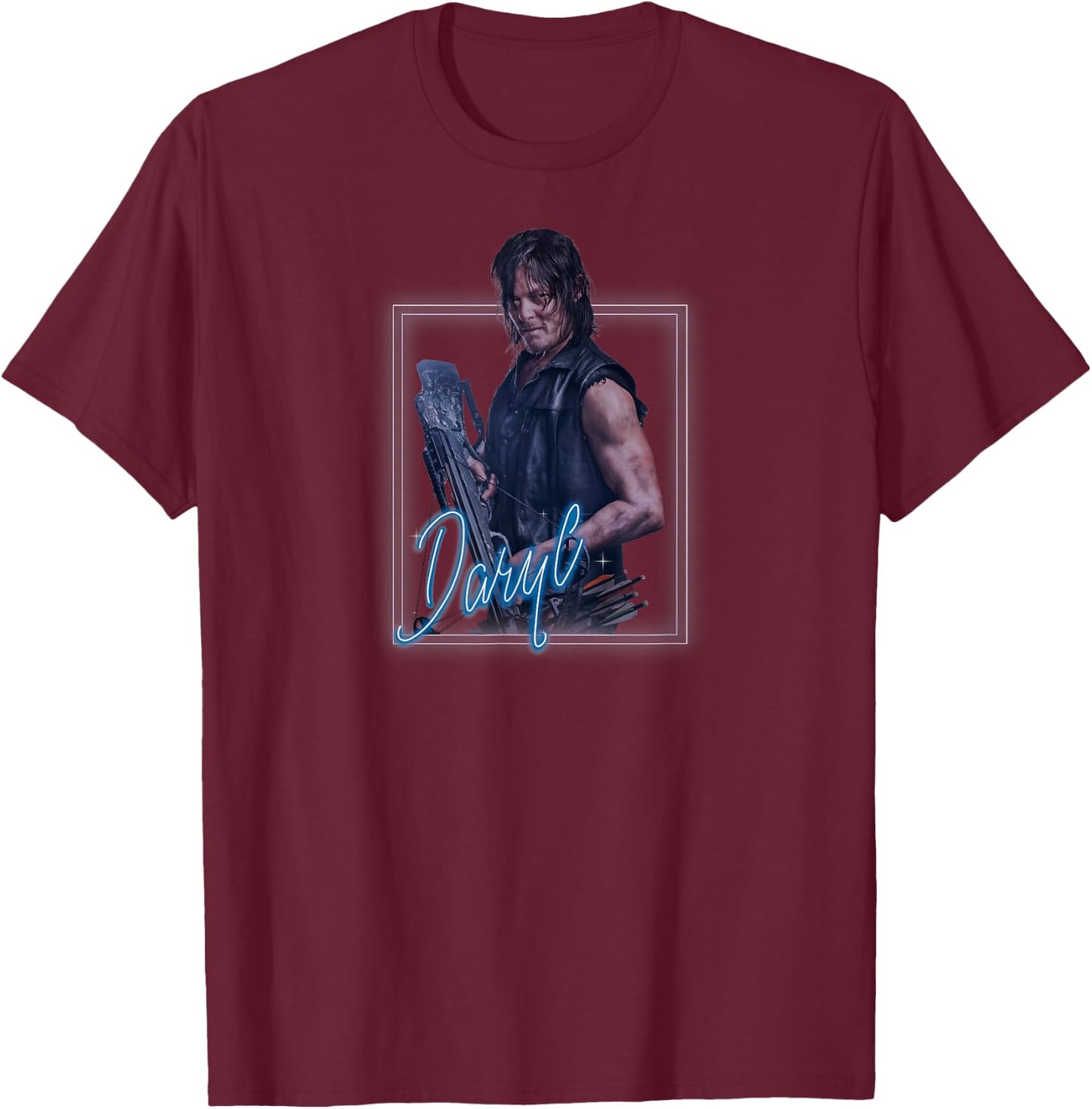 The Walking Dead Heartthrob Daryl T-Shirt - T-Shirt | Maroon