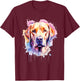 Colorful Labrador Splash Art - Dog Owner Pet Trainer Puppy T-Shirt - T-Shirt | Maroon
