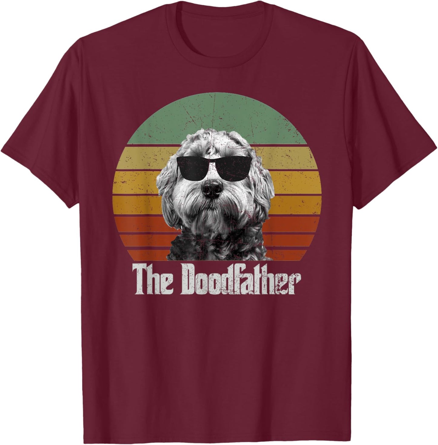 The Doodfather Best Doodle Dad Doodle Dog Fathers Day Women T-Shirt - T-Shirt | Maroon