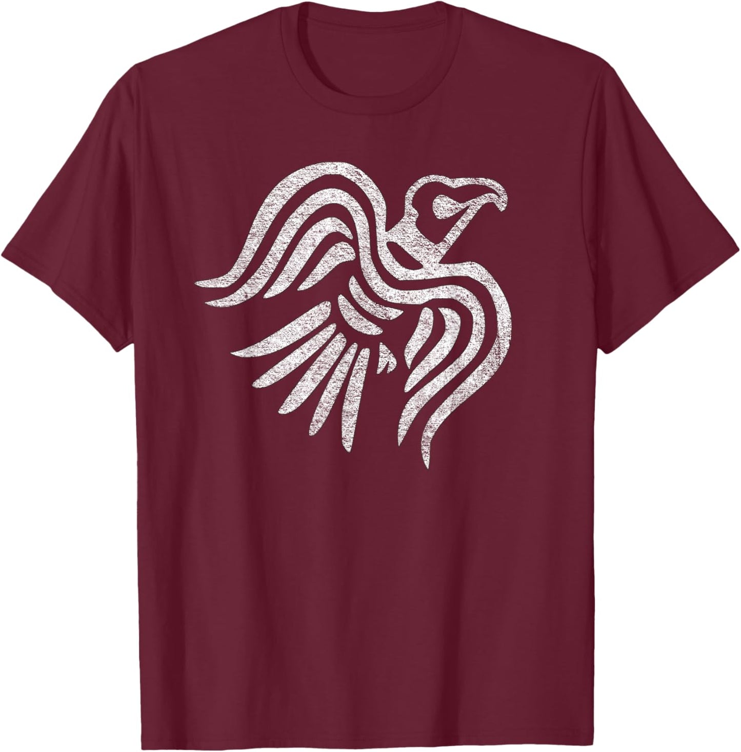 Norse Raven Banner Viking Flag Scandinavian Denmark Sweden T-Shirt - T-Shirt | Maroon