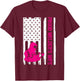 Welder Vintage American Flag Proud Welder Wife T-Shirt - T-Shirt | Maroon