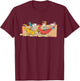 The Flintstones Pebbles and Bam Bam Race T-Shirt - T-Shirt | Maroon