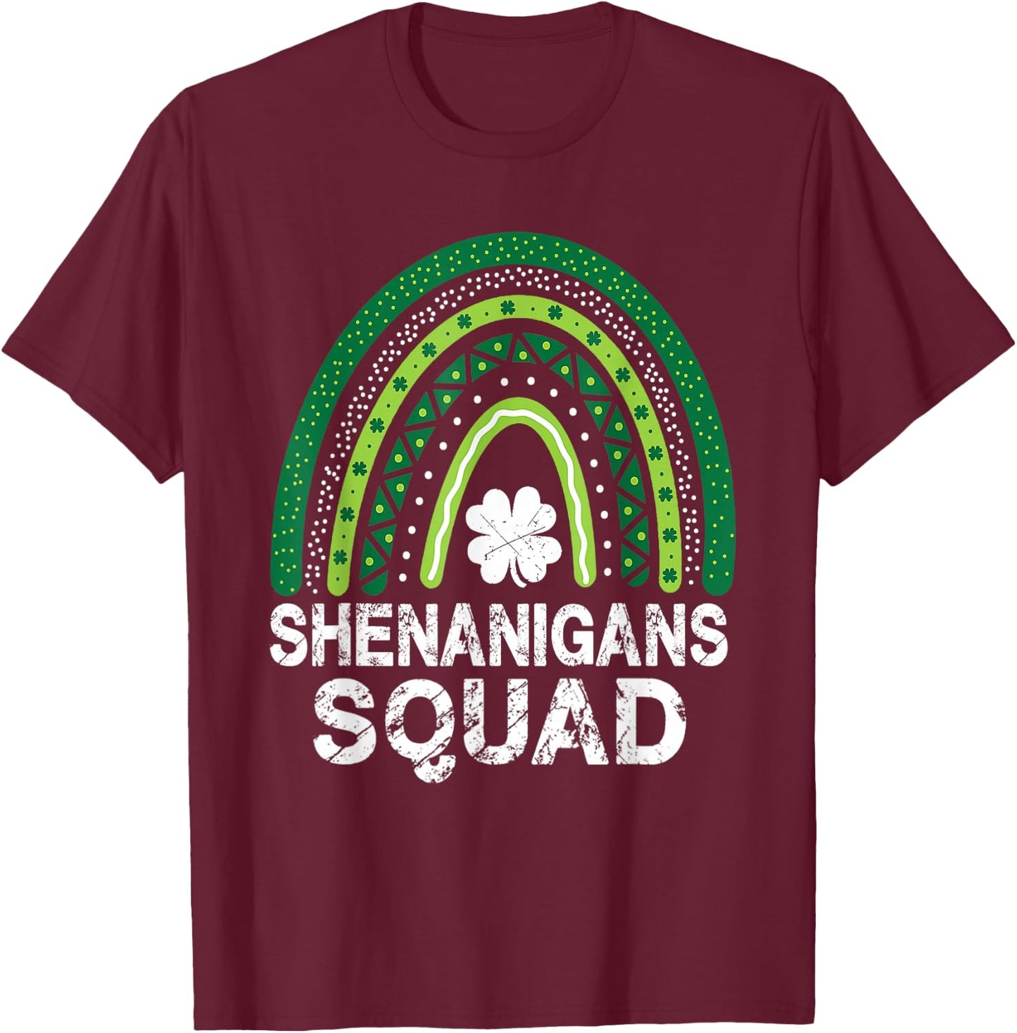 Shenanigans Squad St Patrick's Day Men Women Kids T-Shirt - T-Shirt | Maroon