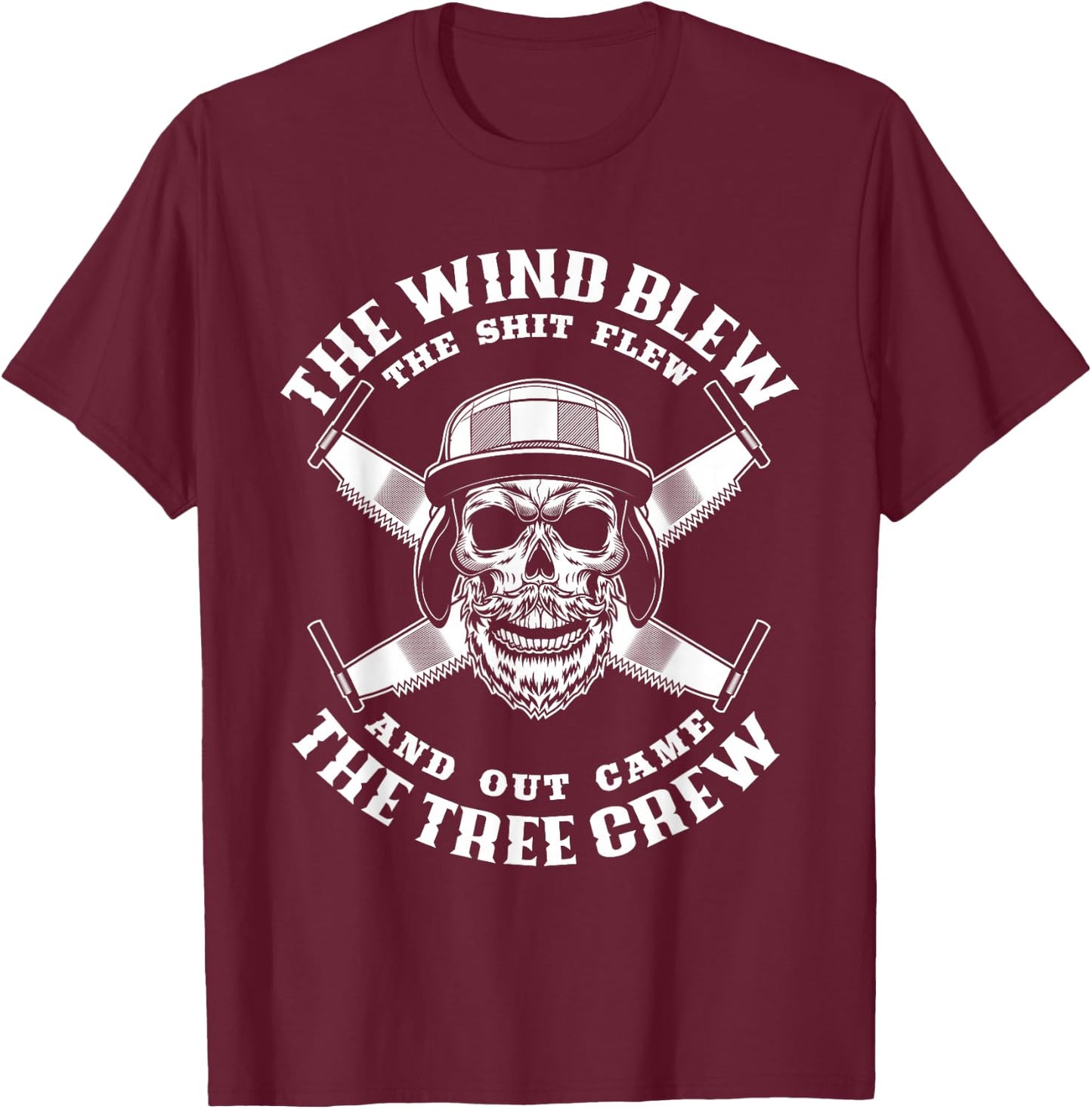 Funny Lumberjack Tree Climber Arborist T-Shirt - T-Shirt | Maroon