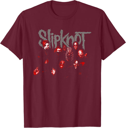 Slipknot Official We Are Not Your Kind Red Title T-Shirt - T-Shirt | Maroon