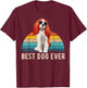Cavalier King Charles Spaniel Dog Men Women Girls Kids T-Shirt - T-Shirt | Maroon