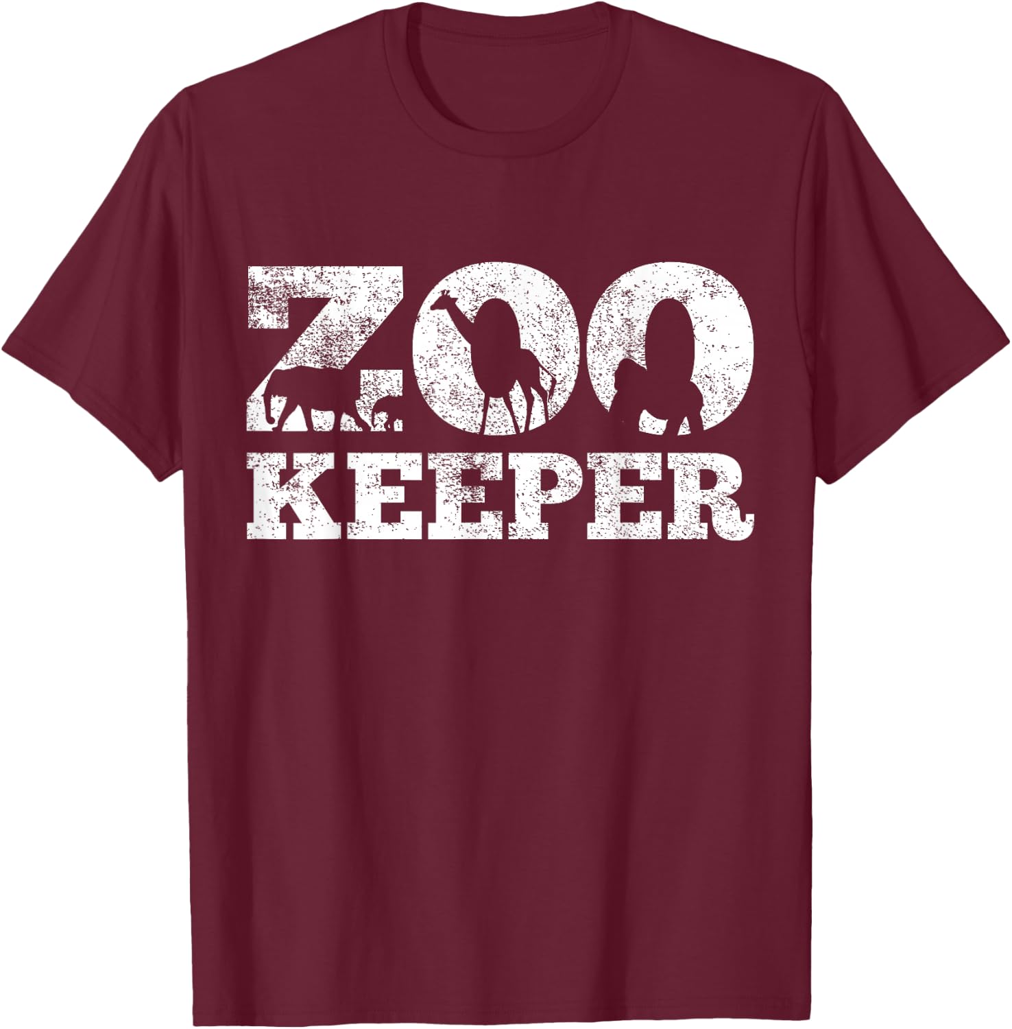 Zoowart Safari T-Shirt - T-Shirt | Maroon