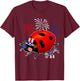 Ladybug Holding American Flag Sunglasses Happy 4th Of July T-Shirt - T-Shirt | Maroon