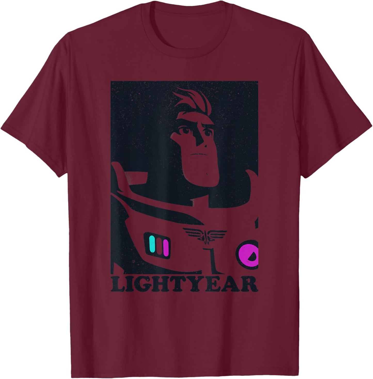 Disney Pixar Lightyear Buzz Lightyear Heroic Portrait T-Shirt - T-Shirt | Maroon