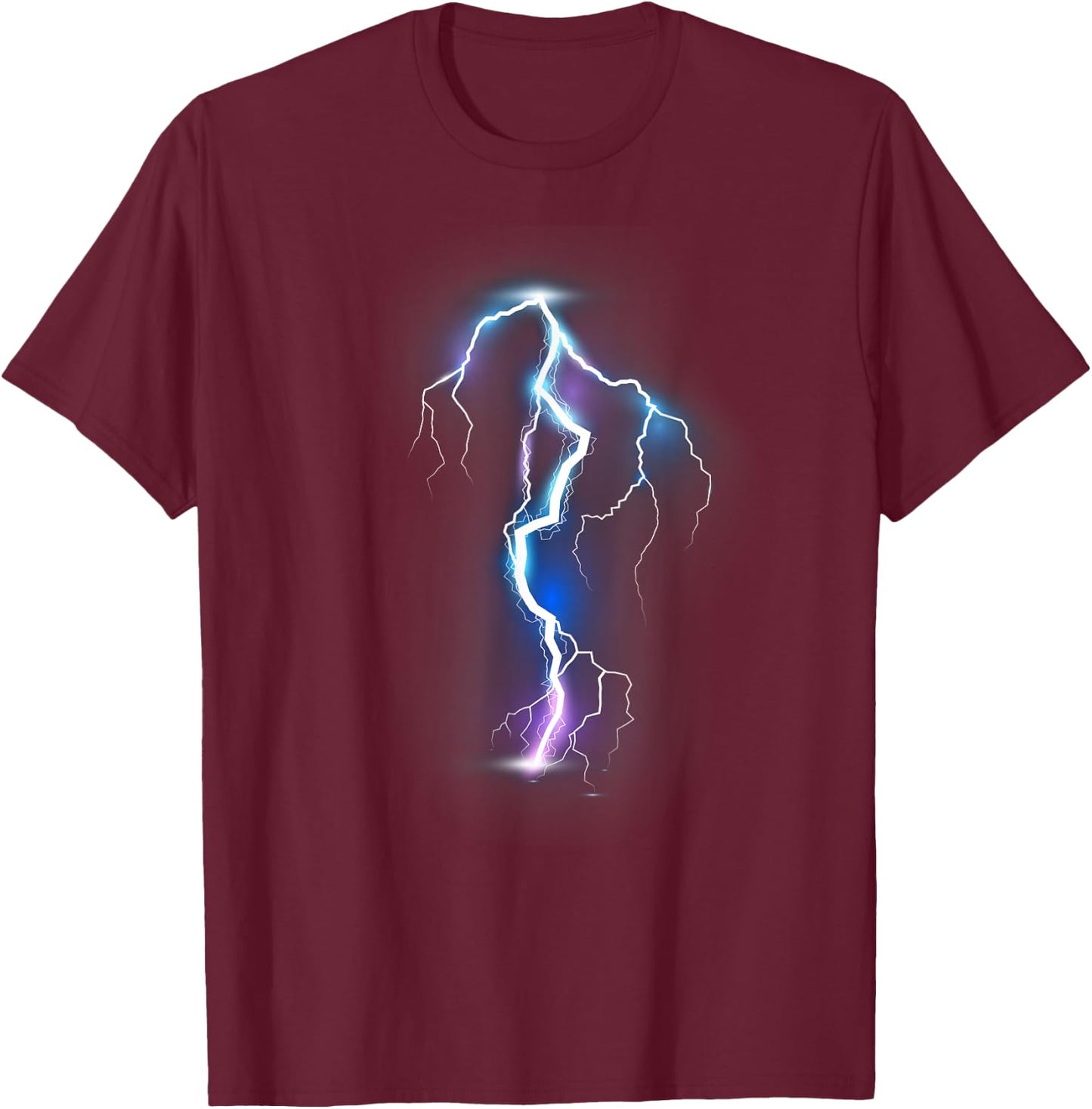 Lightning Lightning Strike Thunderstorm Power Storm T-Shirt - T-Shirt | Maroon