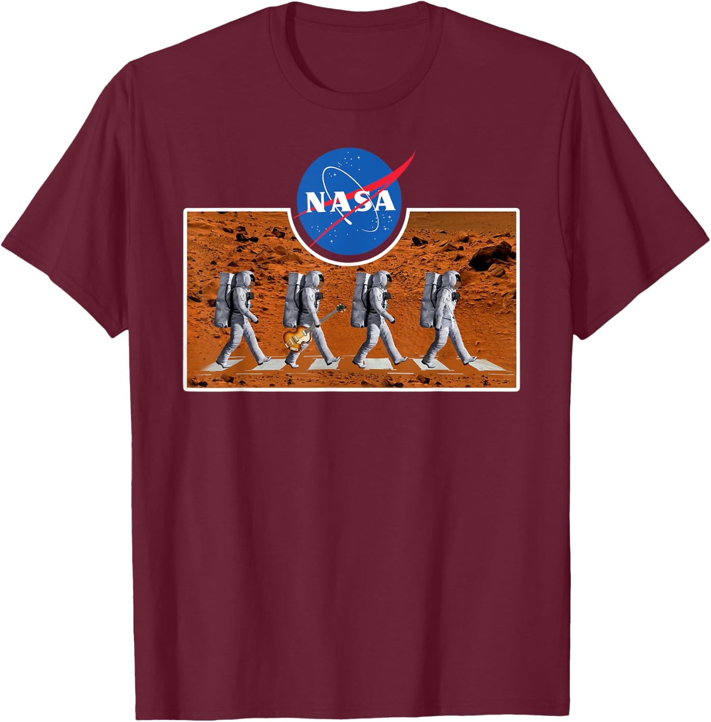 The Abbey Astronaut Mars Crossing NASA T-Shirt - T-Shirt | Maroon