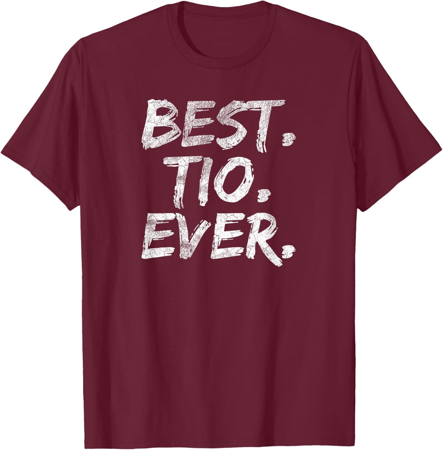 Best Tio Ever Shirt Grandpa Father's Day T-Shirt - T-Shirt | Maroon