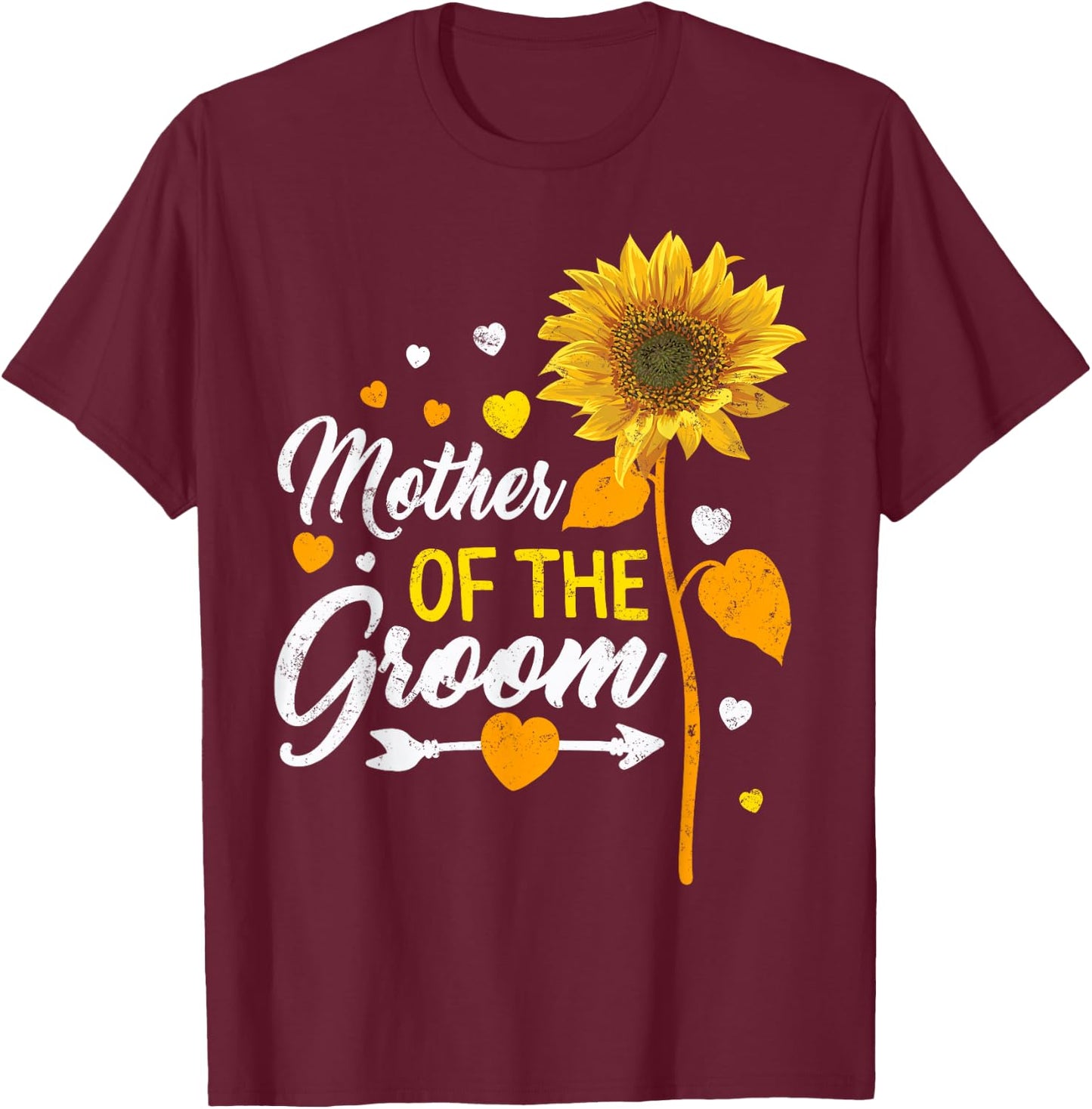 Wedding Matching Mother of the Groom Sister Of The Groom T-Shirt - T-Shirt | Maroon