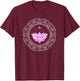 Lotus flower mandala yoga lotus design lotus flower T-Shirt - T-Shirt | Maroon