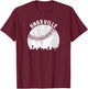 Knoxville Skyline Baseball Fan Vintage Knoxville TN Baseball T-Shirt - T-Shirt | Maroon