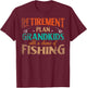 Retirement Plan Grandkids With A Chance Of Fishing T-Shirt - T-Shirt | Maroon