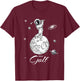 Cool Astronaut Novelty Play Golf Graphic & Cool Designs T-Shirt - T-Shirt | Maroon
