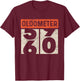 Car Mechanic Odometer Old Meter High Mileage Turning 60 Joke T-Shirt - T-Shirt | Maroon