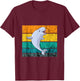 Beluga Whale Retro Vintage White Whale Arctic Ocean Mammals T-Shirt - T-Shirt | Maroon