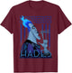 Disney Hercules Hades Geometric Portrait Graphic Small T-Shirt - T-Shirt | Maroon