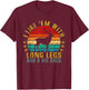 I Like Them With Long Legs and a Big Rack Funny Retro T-Shirt - T-Shirt | Maroon