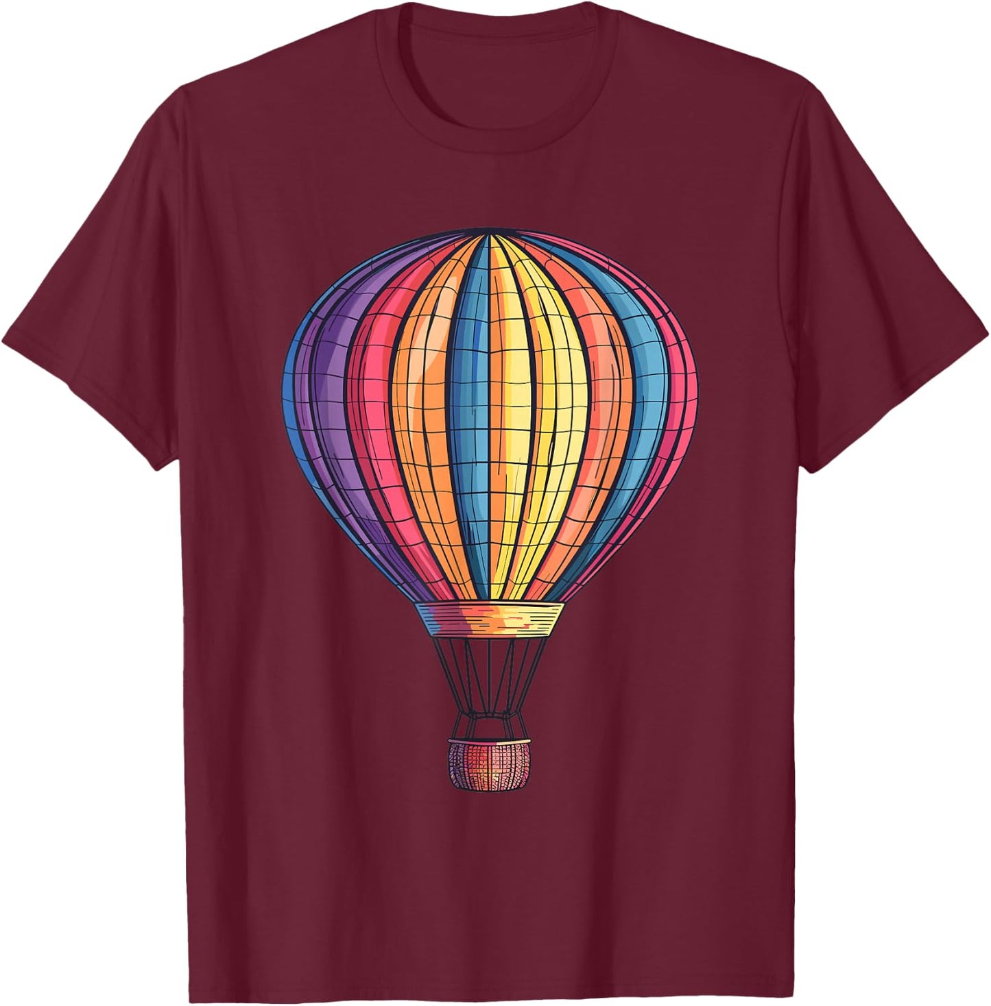 Hot air balloon T-Shirt - T-Shirt | Maroon