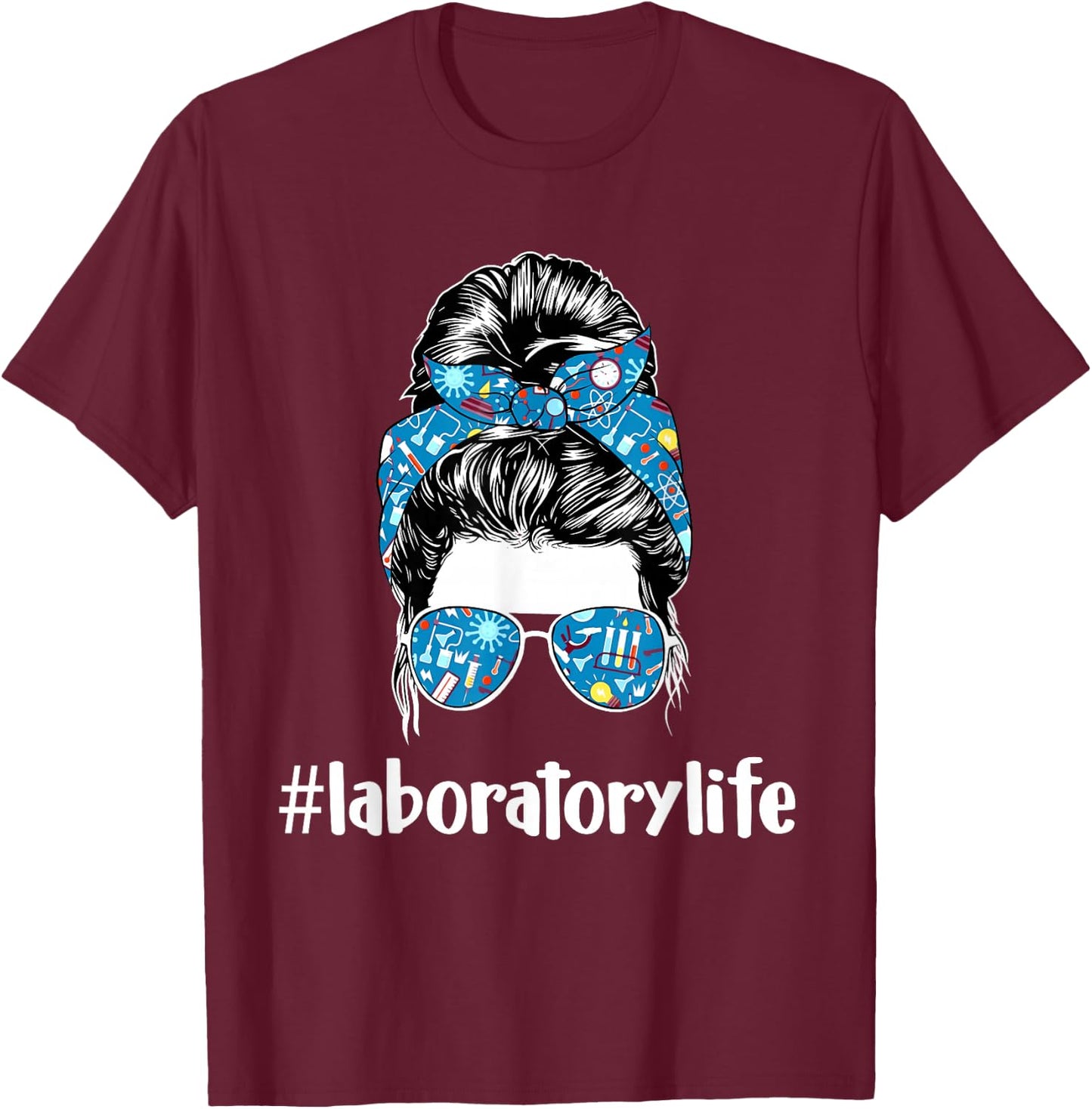 Laboratory Life - Medical Technologist Laboratory Technician T-Shirt - T-Shirt | Maroon