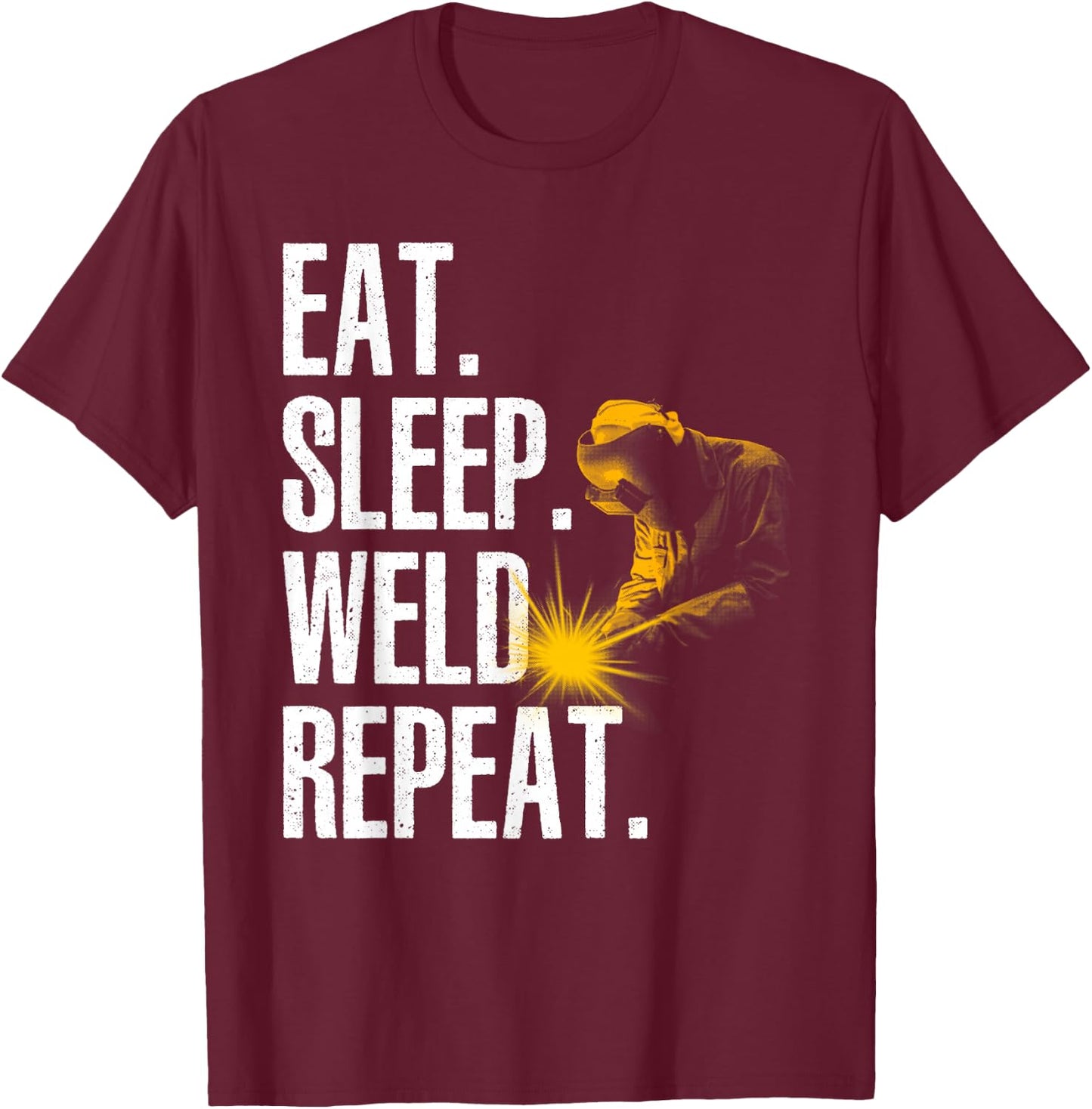 Best Welding Art Women MIG/TIG Welding Metal Welder T-Shirt - T-Shirt | Maroon